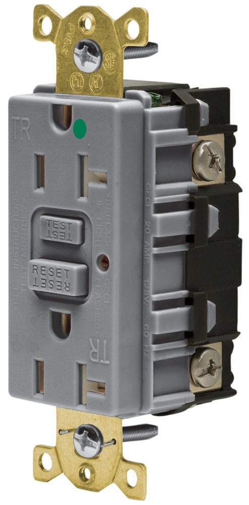 20A 125V HG GRAY GFCI TRWR USA