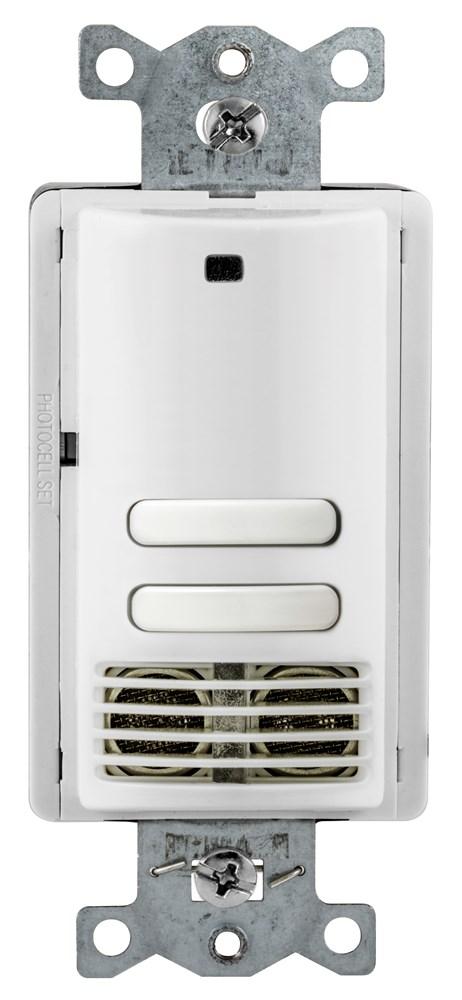 WALL SW,VAC,US,2 RLY,120/277V,WH