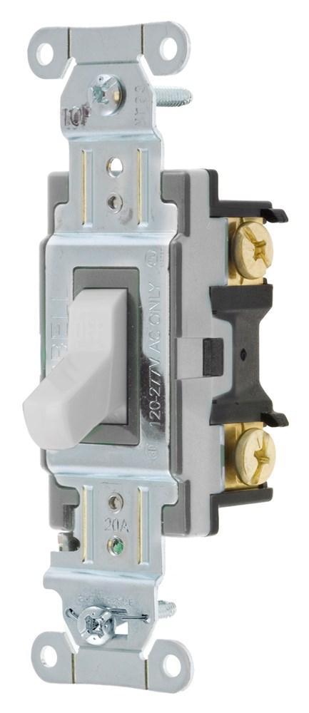SWITCH, COMM, DP, 20A 120/277V, B+S, OW
