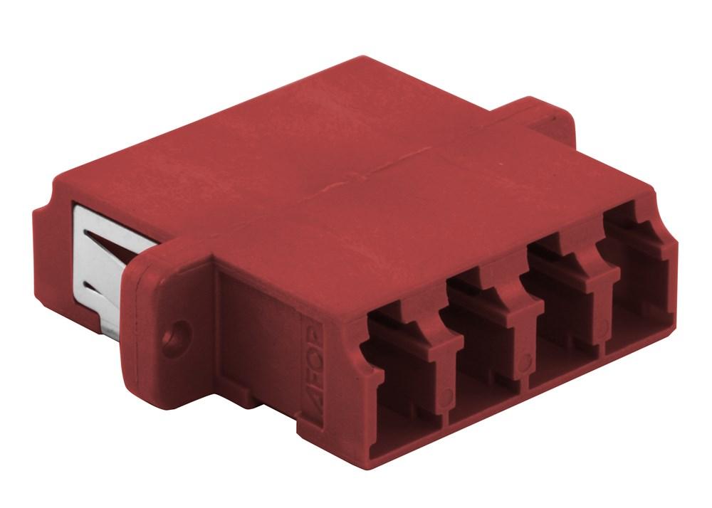 FIBER, ADAPT,LC QUAD,SCRMT,ZIRC,6/PK,RD