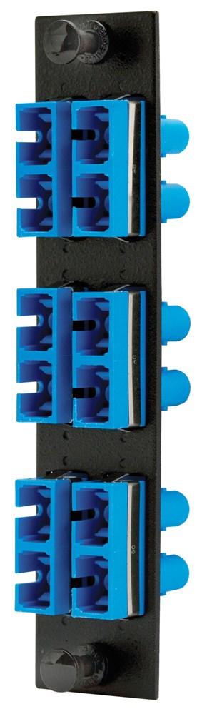 FIBER, ADAPT PNL,12F,6SCST,DUPLX,P-BZ,BL