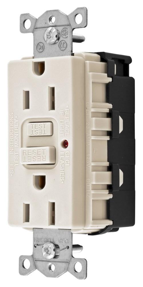 GFCI, COM, SNAP, TRWR, 15A 125V, LA