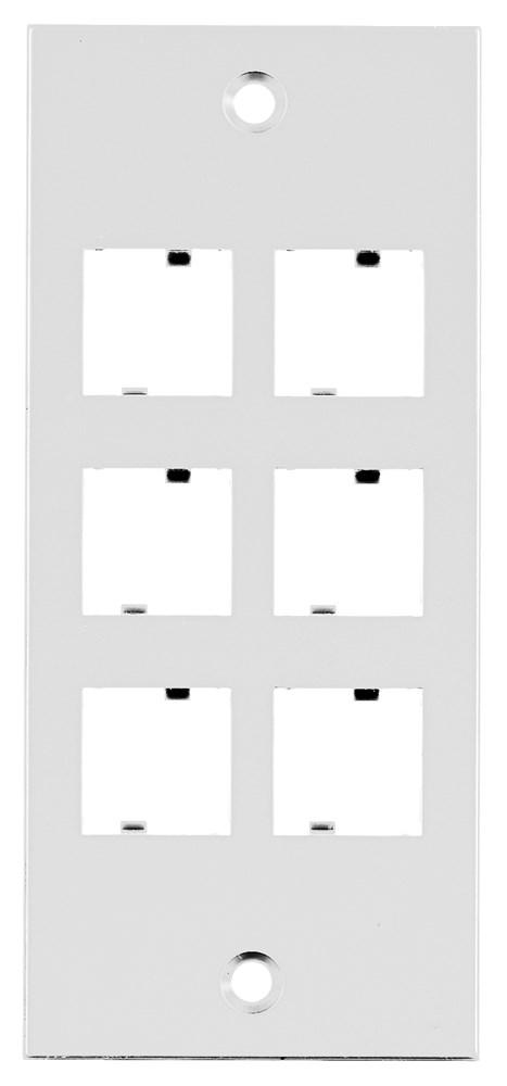 FACEPLATE, SCREW MT, NORDX, WH