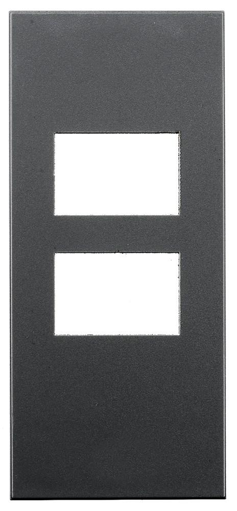 FACEPLATE, SNAP-IN, SIEMON #2, BK