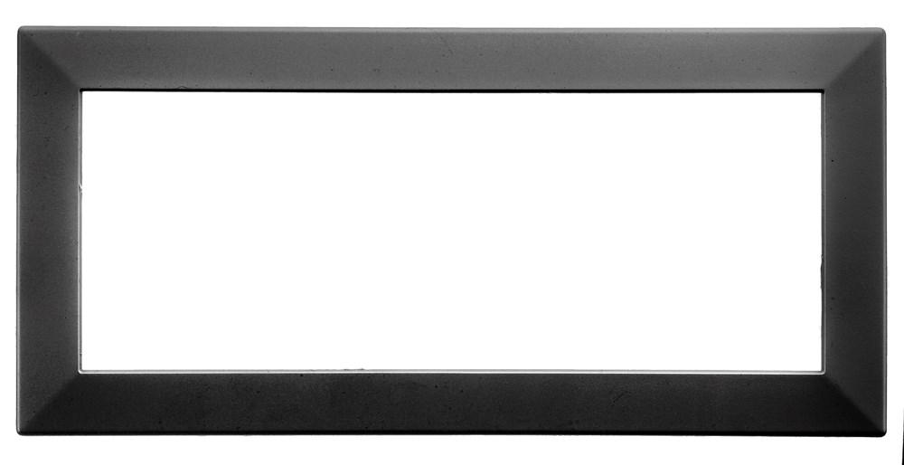 WALL BOX TRIM PLATE, 6G, BK