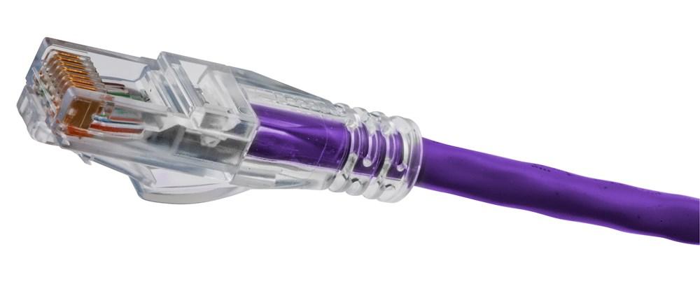 P-CORD, NEXTSPEED,CAT5E,SLIM,PU,5FT