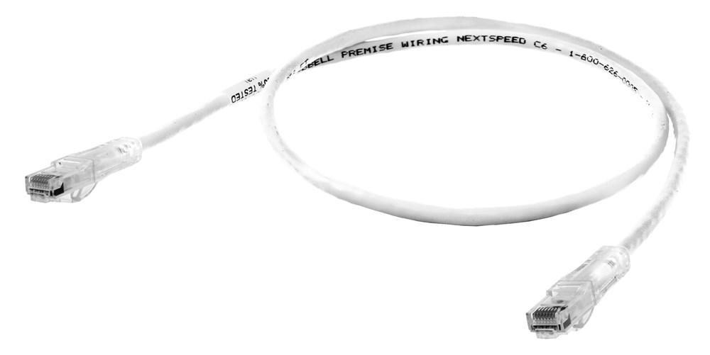 P-CORD, NEXTSPEED,CAT6,SLIM,WH,16FT