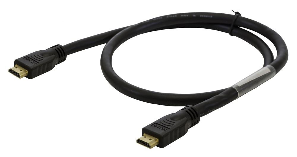 CBL ASSY, HDMI,24AWG,PATCH,3FT,BK