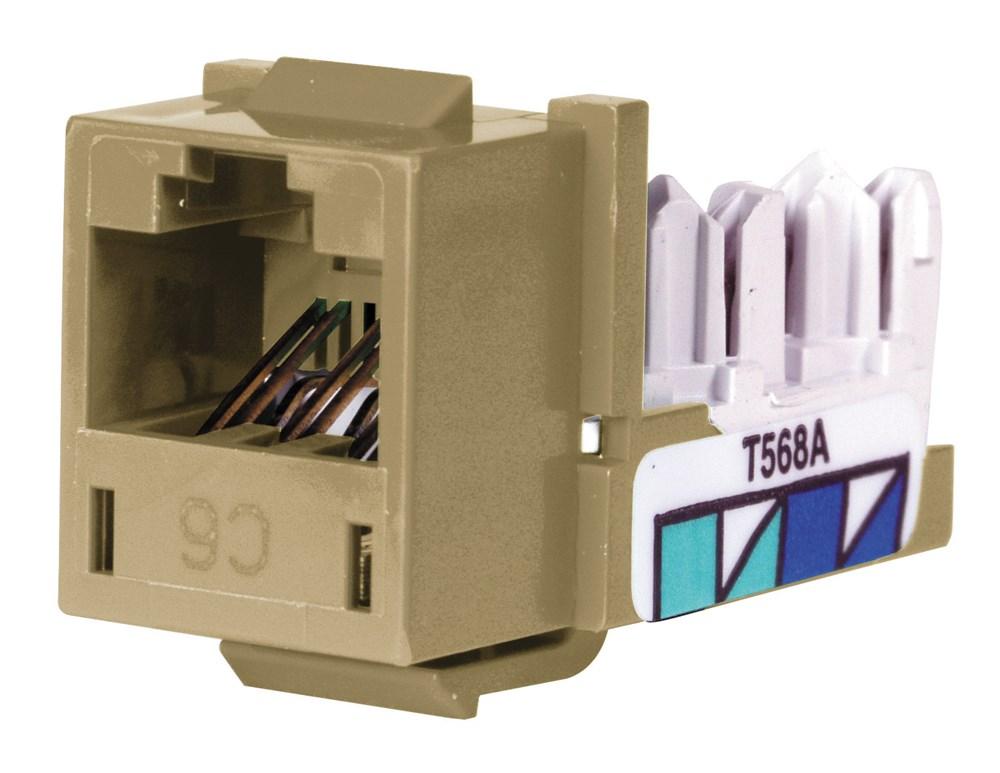 JACK, HXJ,CAT6,8POS,UNI A/B,AL,25PK