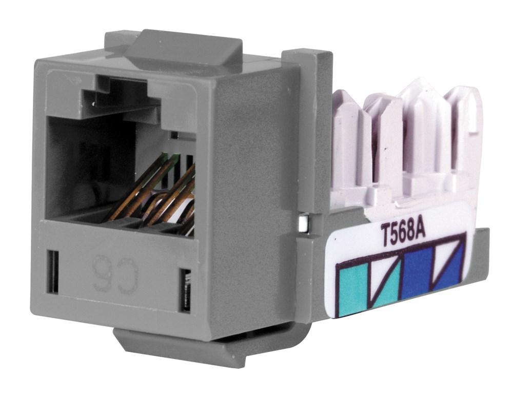 JACK, CAT6,UNIA/B,FOR P630 WALLPHONE,GY