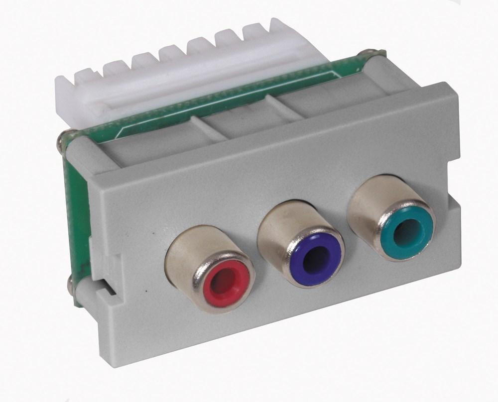 ISTATION MODULE, W/RCA CMPO,110,1U,GY