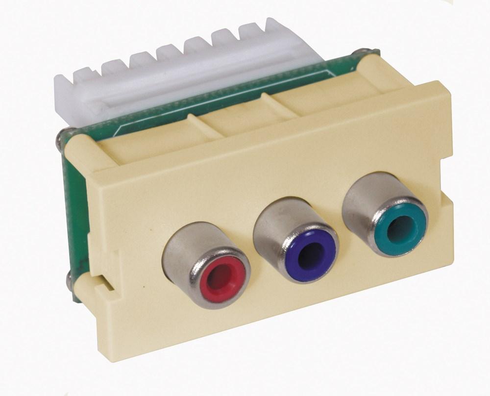 ISTATION MODULE, W/RCA CMPO,110,1U,TI