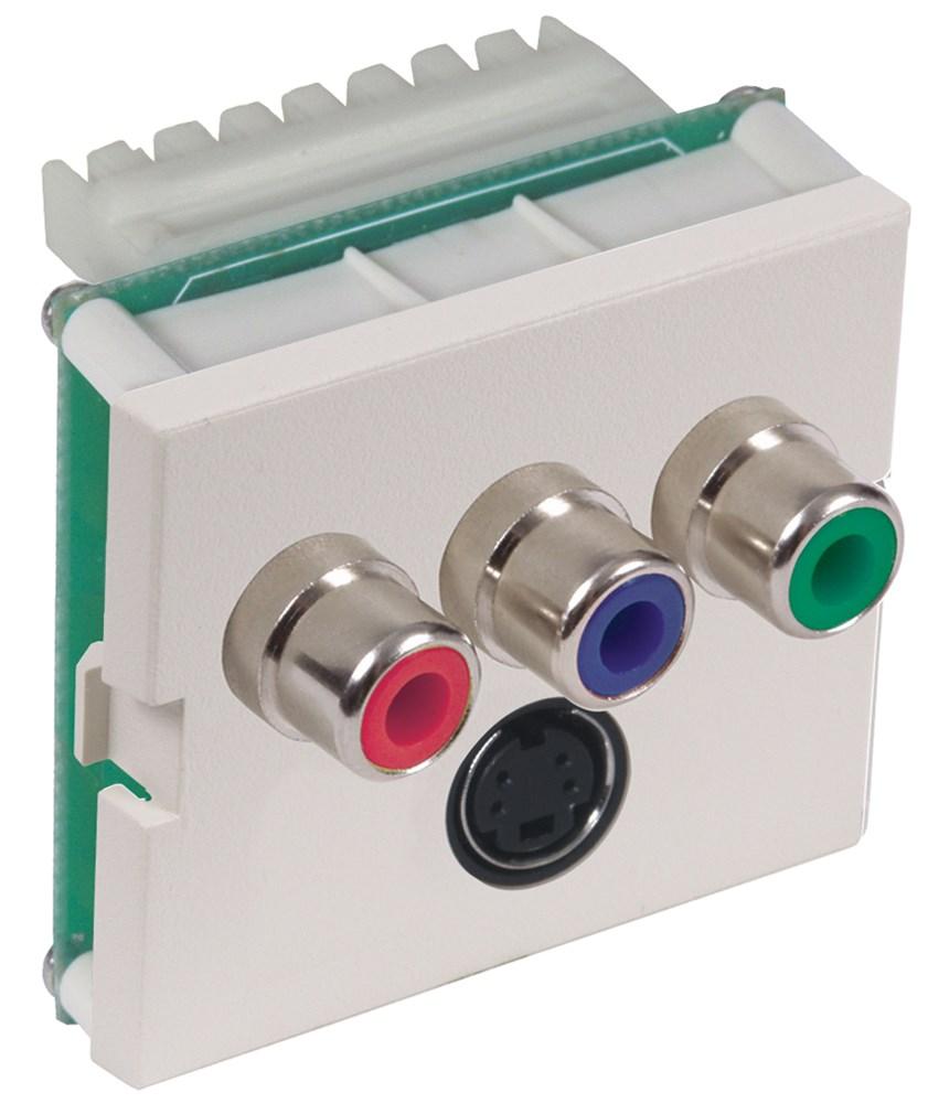 ISTATION MOD, W/S-VID,CMPO,8P F,1.5U,GY