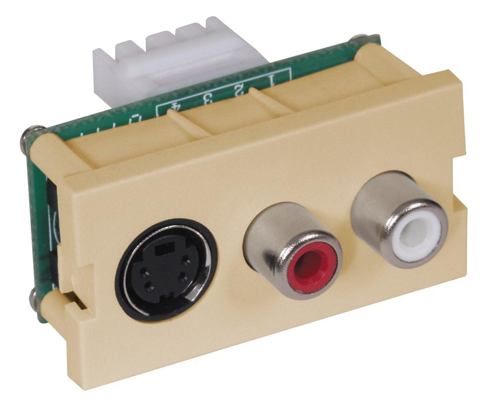 ISTATION MOD, W/S-VIDEO,2RCA,110,1U,TI