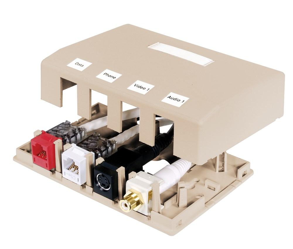 HOUSING, SURFACE MOUNT,4 PORT,LA