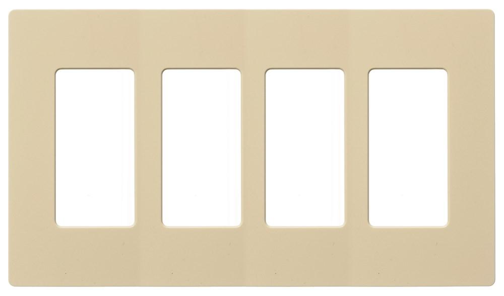 WALLPLATE, 4G DEC, SNAP-ON, IV