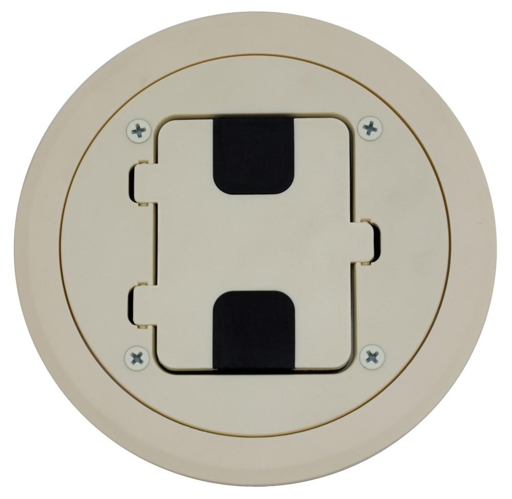 FLOOR BOX, DOOR FOR RF400, NM, ALMOND