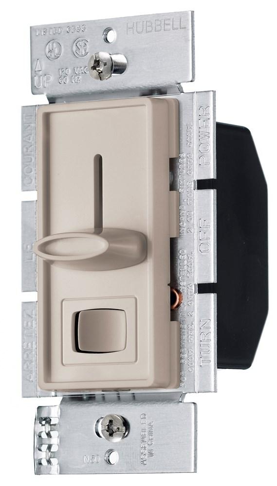 DIMMER, 3W SLIDE, 600W MAG LV 120V, AL