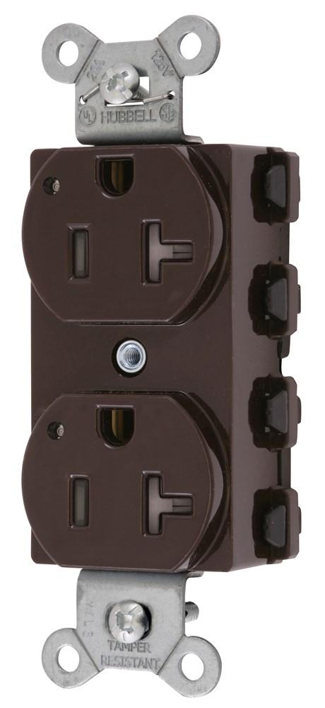 SNAP2CONNECT DPLX 20A/125V LED TR BR