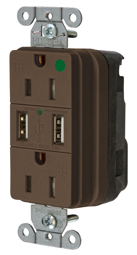 USB CHGR SNAP HG 15A125V DUP 3A5V PT BR