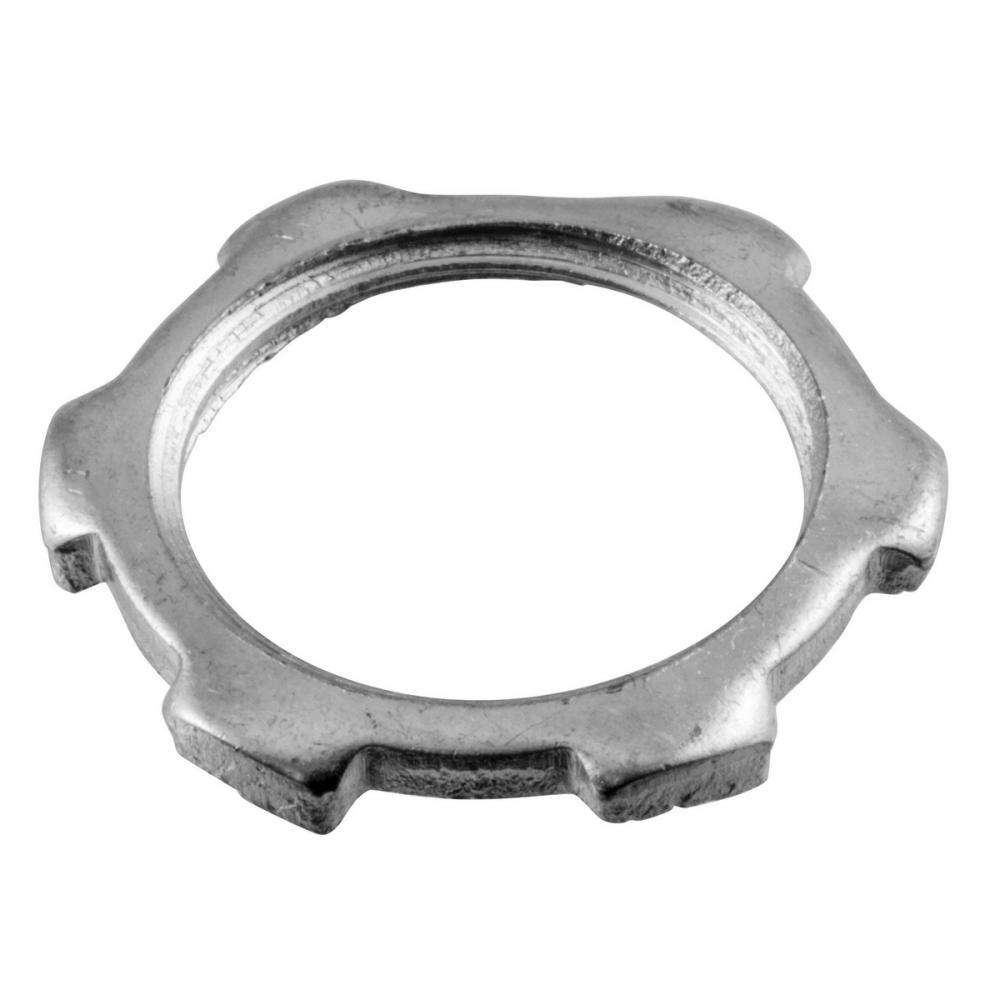 LOCKNUT, ZINC-PLATED, 1/2&#34;, 50 PACK