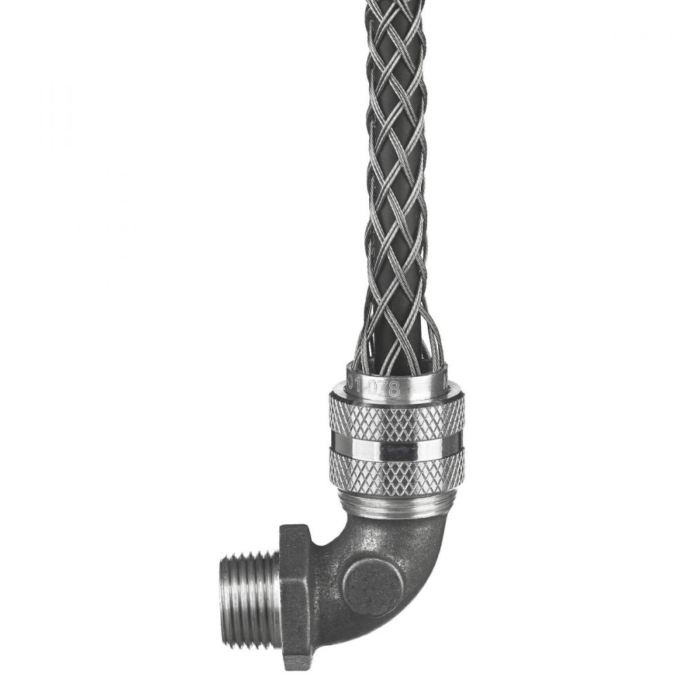 90 MALE, DCG, .25-.31&#34;, 3/8&#34; W/MESH