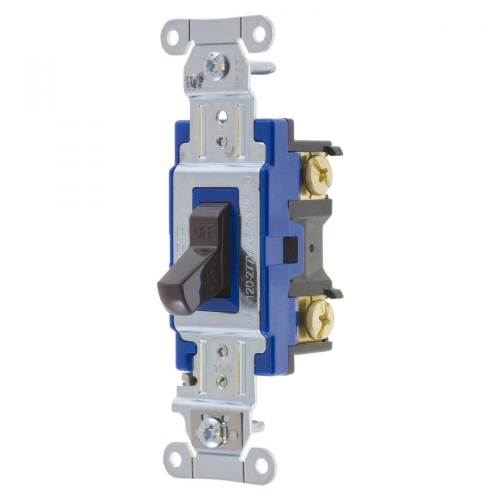 SWITCH, HUBPRO, 1-POLE, 15A 120/277V, BR