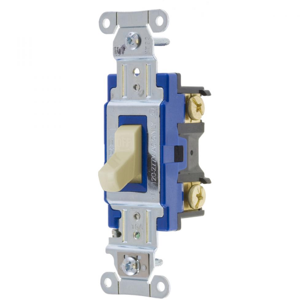 SWITCH, HUBPRO, 3-WAY, 15A 120/277V, IV