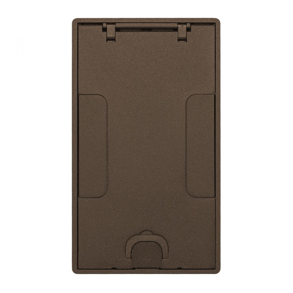2/4G TILE CVR, FLUSH, BRONZE POWDER