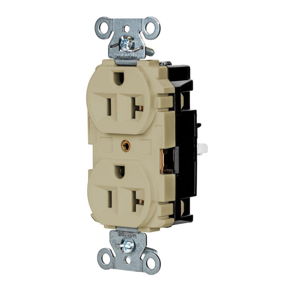 PRO RCPT, IND, SPRG TRM, 20A 125V, IV
