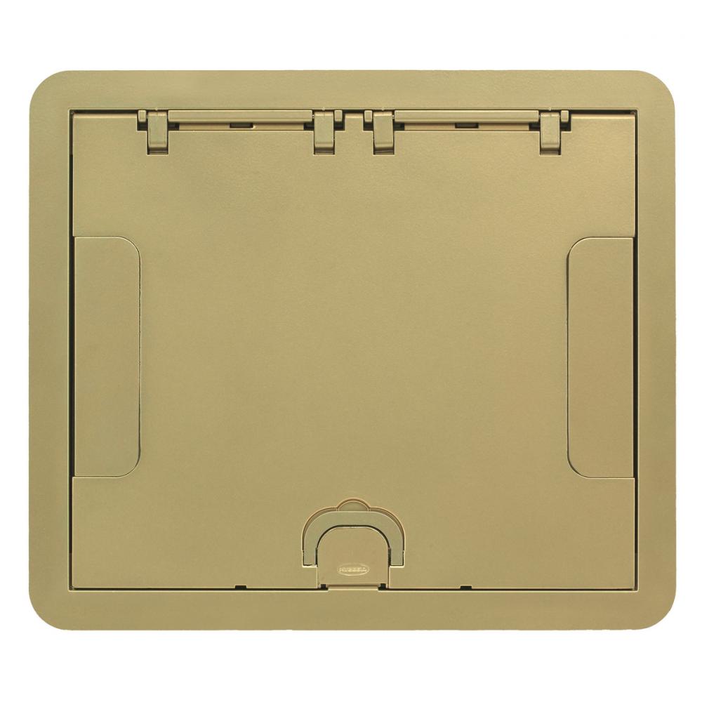 6/10G CARPET CVR, FLUSH, BRASS POWDER