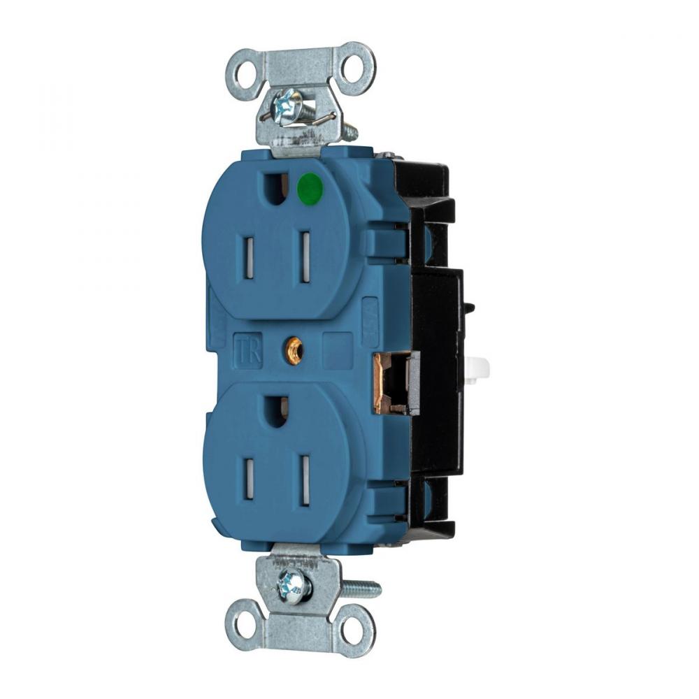 PRO RCPT, HG, TR, SPRG TRM, 15A 125V, BL
