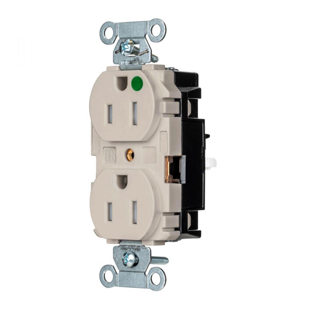 PRO RCPT, HG, TR, SPRG TRM, 15A 125V, LA