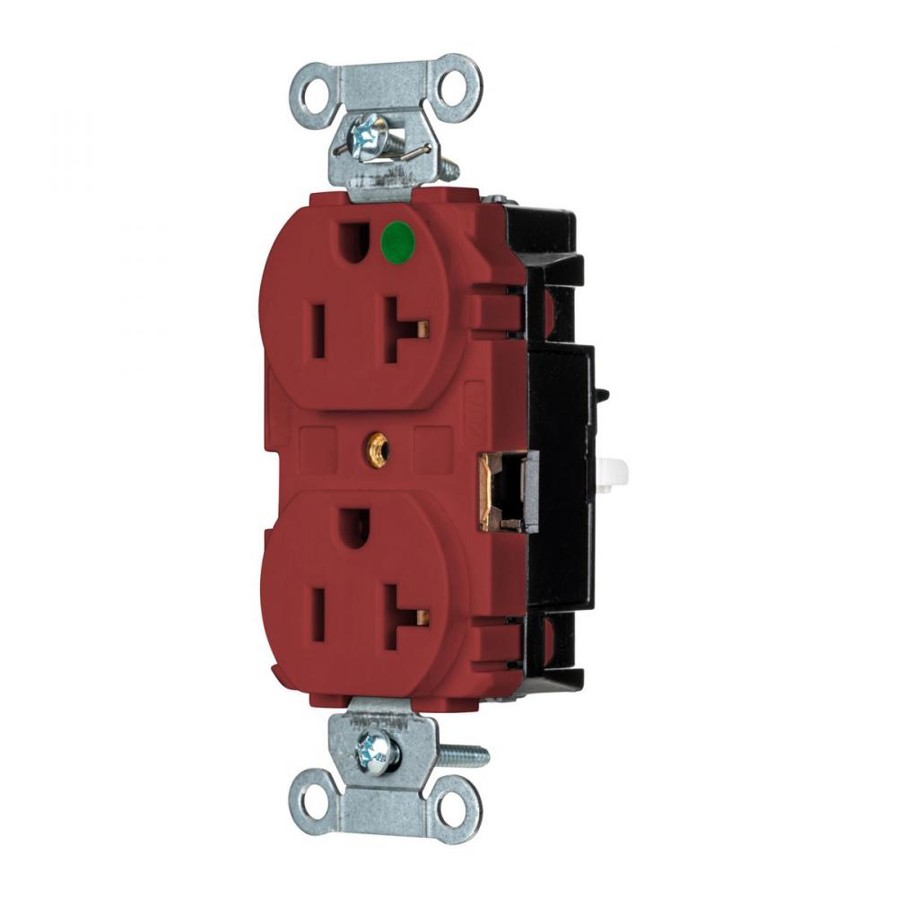 PRO RCPT, HG, SPRG TRM, 20A 125V, RD