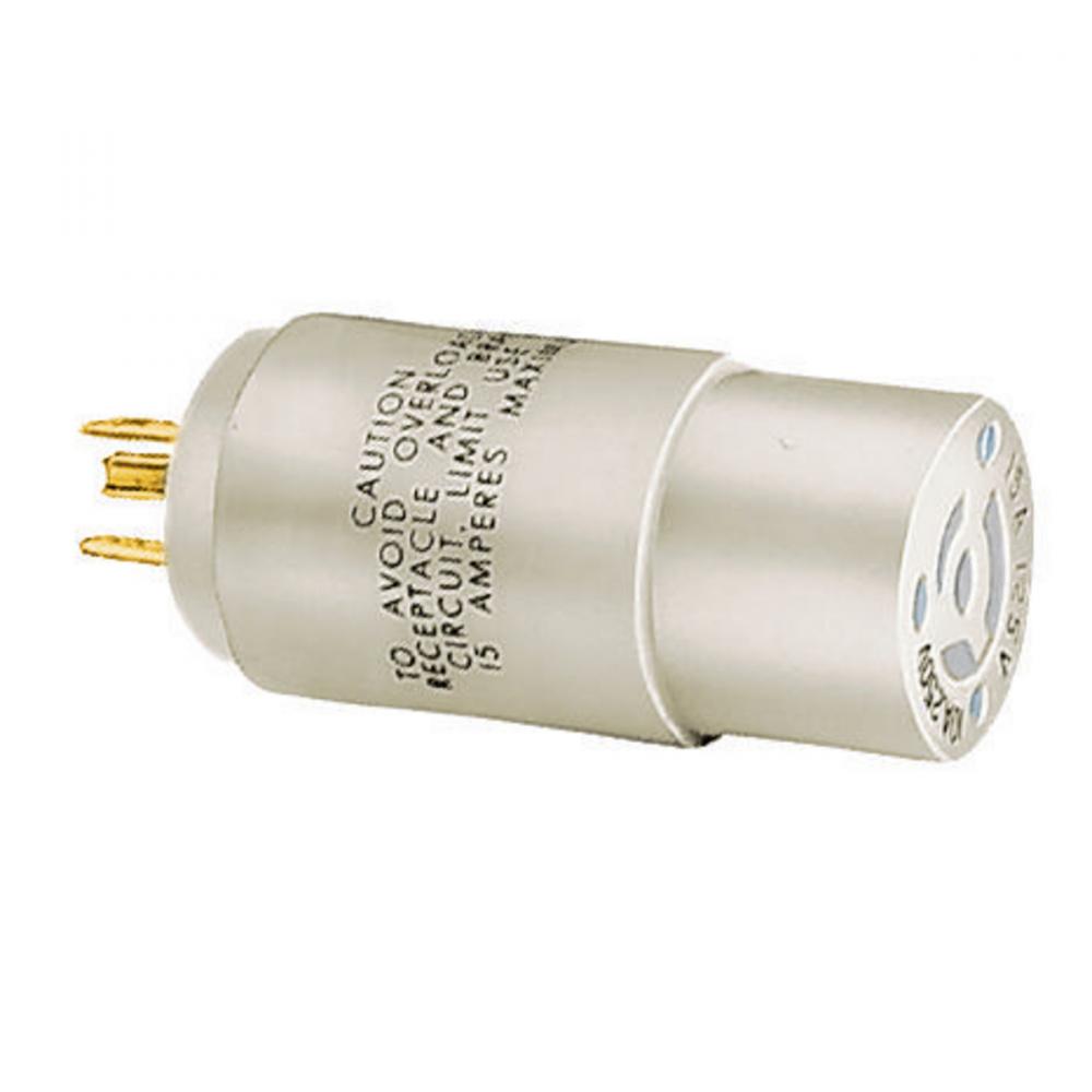 ADAP, NEMA 5-15P TO 15A NON-NEMA LKG