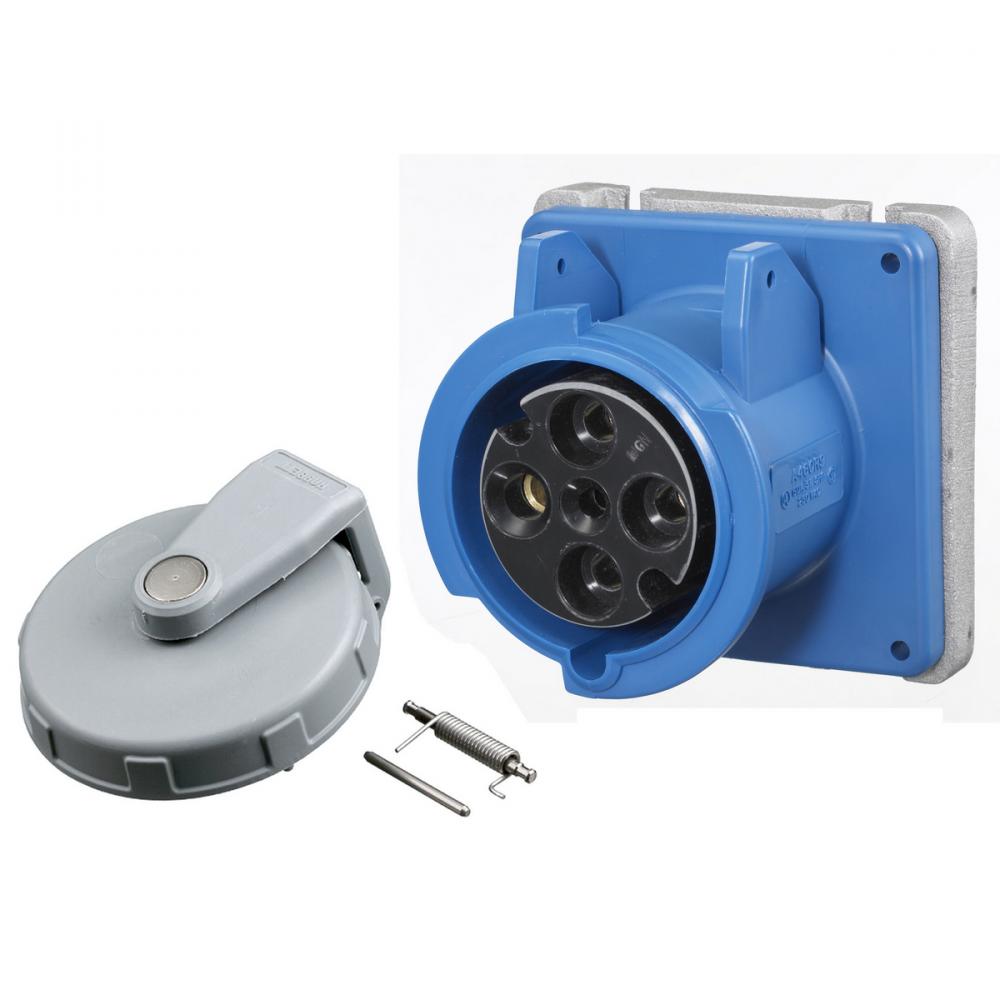 PS,IEC,RECP,3P4W,60A 3P 250V,LOPRO W/CAP