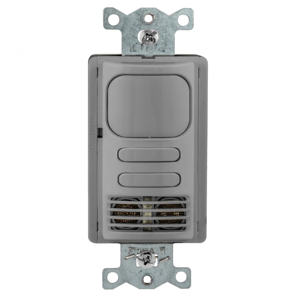 WSS ADAPT,OCC/VAC,DT,2 CIRC,120/277V,GY