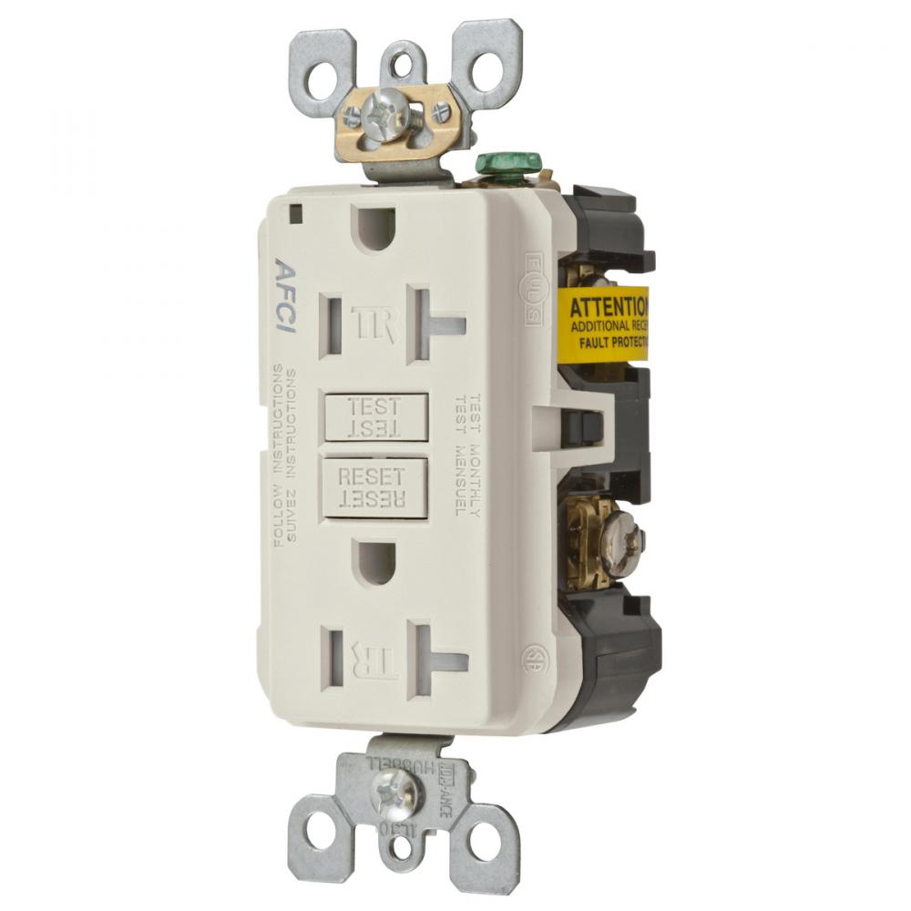 20A ARC FAULT TR RECEPTACLE LA