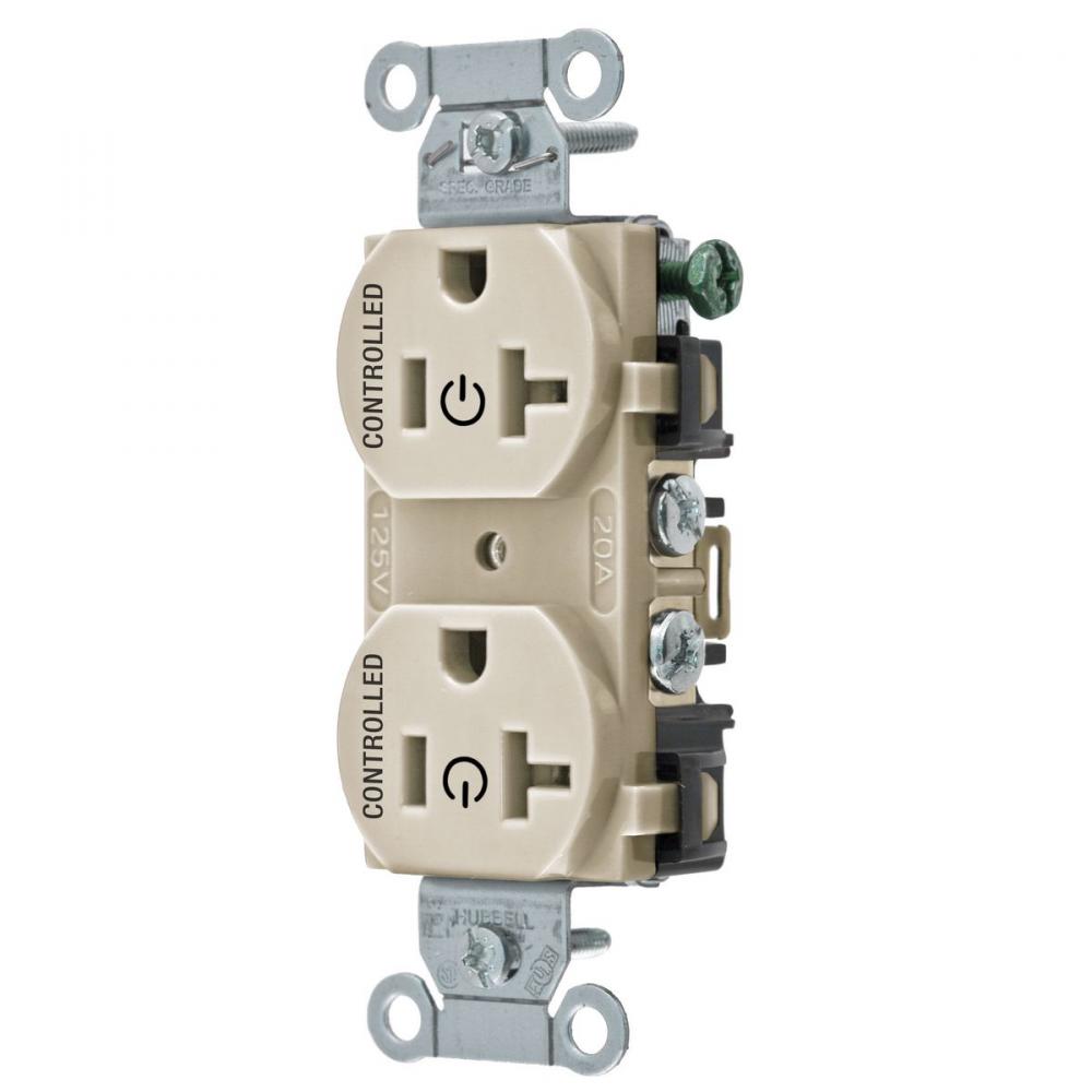 2/2 CONTROLLED 20A 125V, B/S, DUP, LA