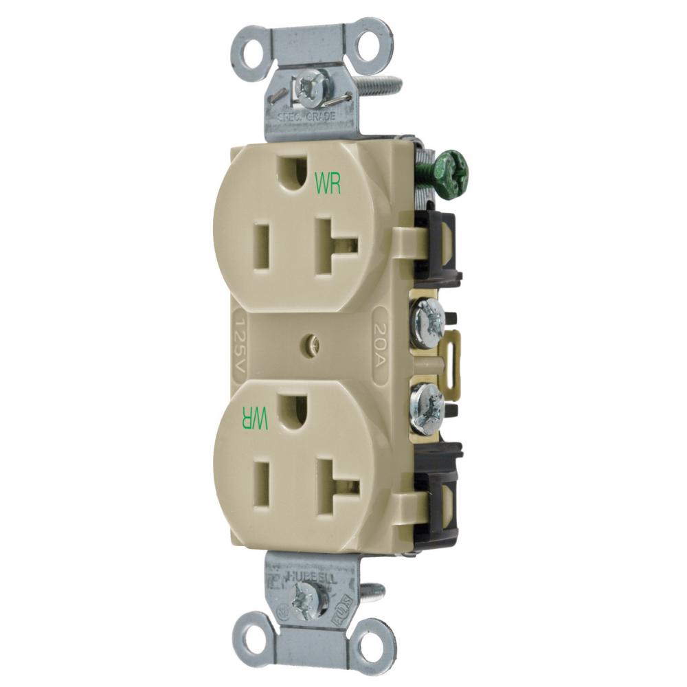 WTR RES, COM GRD, 20A 125V, 5-20R, IV