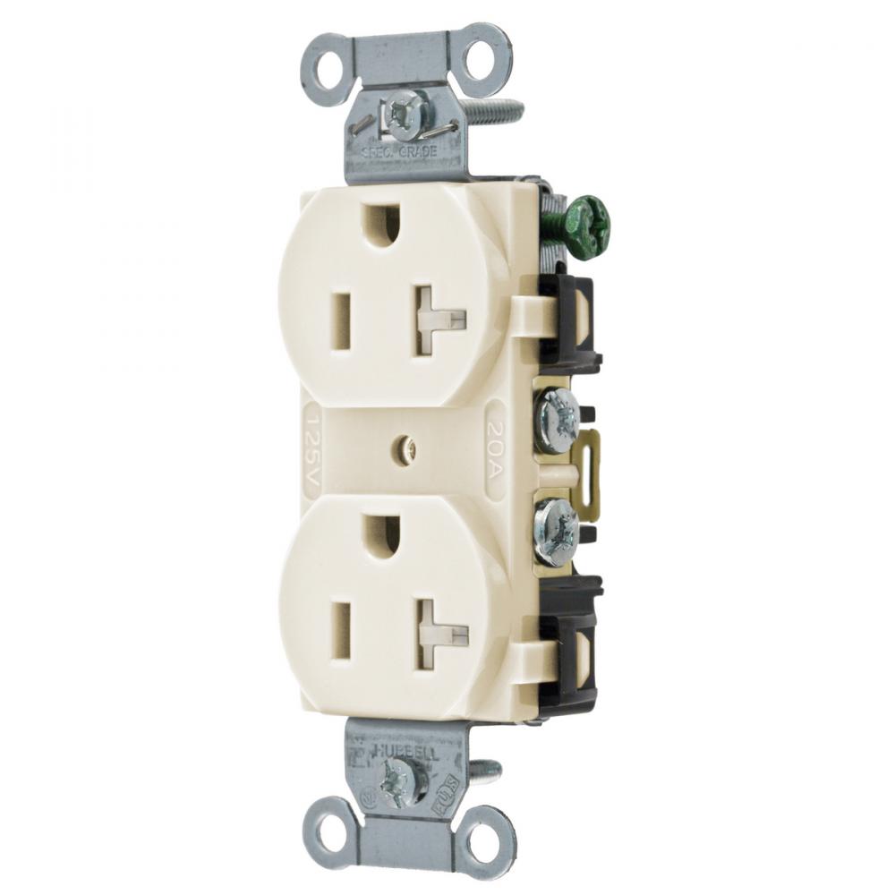 T-RES, COM GRD, 20A 125V, 5-20R, LA, B+S