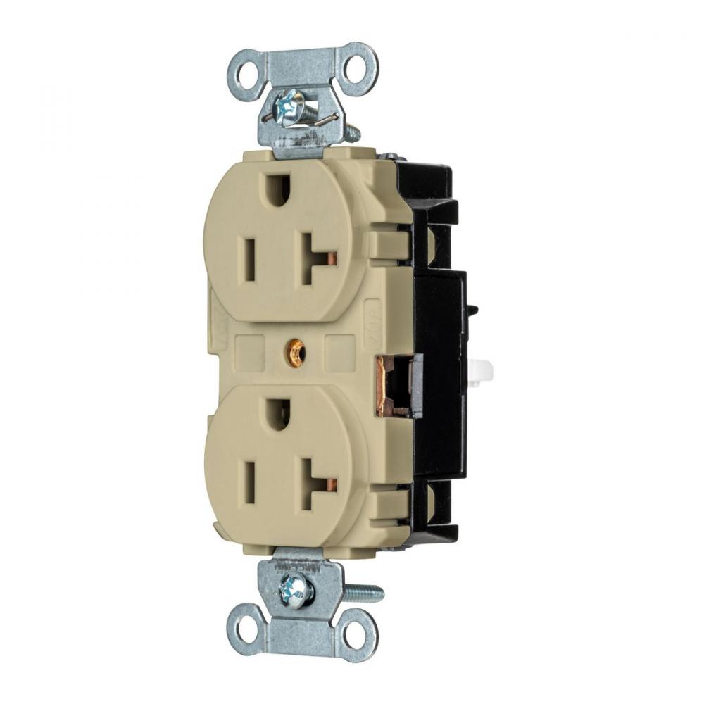 DPLX RCPT, COM, SPRG TRM, 20A 125V, IV