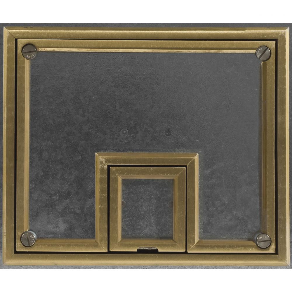 REC FB COVER, 7-G, BRASS, 1/2-IN TILE