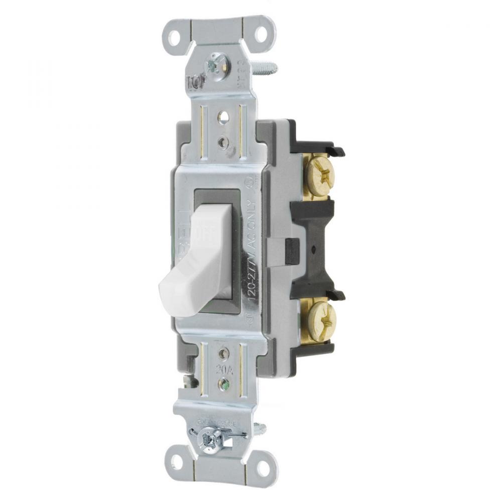 SWITCH, SPEC, SP, 20A 120/277V, B+S, WH