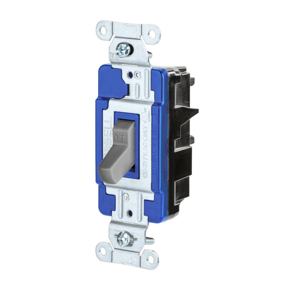 3W TOG, COM, ST, 15A 120/277V, GY