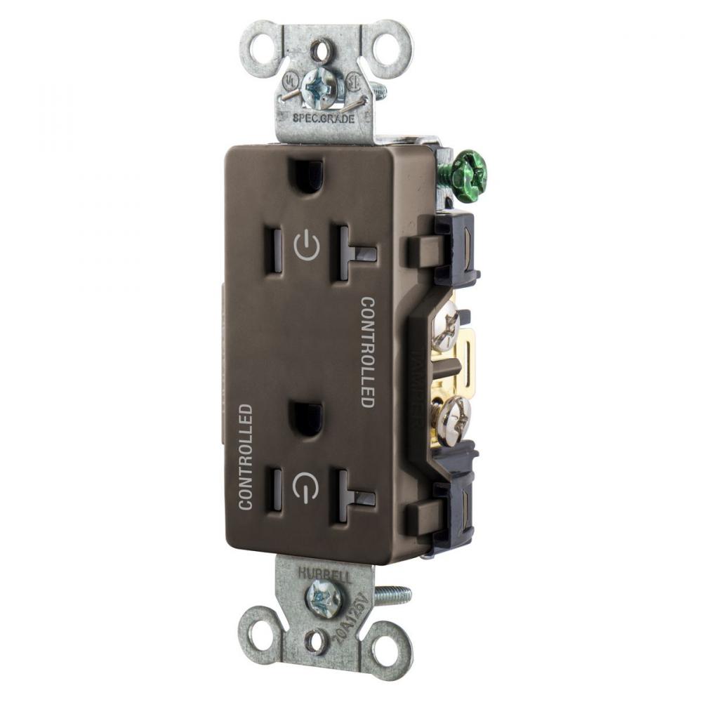 2/2 CONTROLLED 20A 125V, B/S, TR DECO,BR