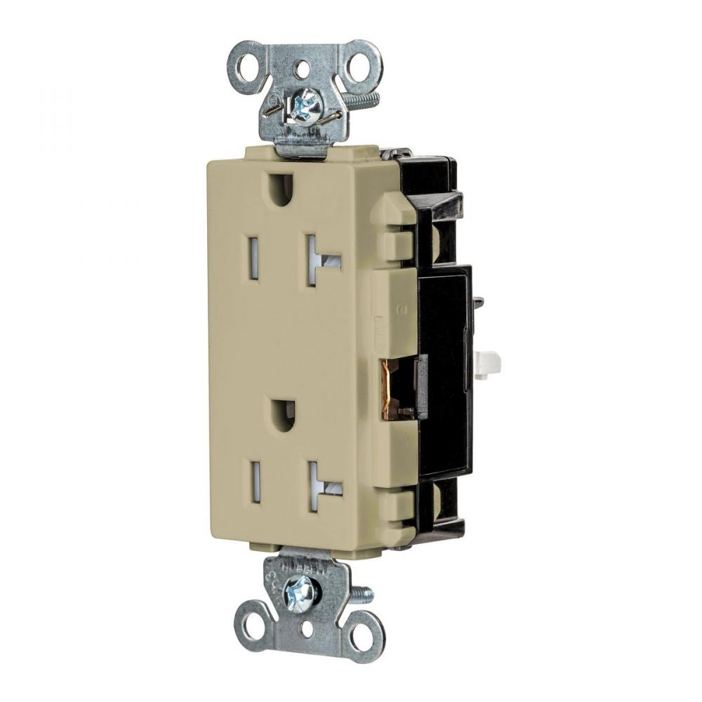 DECO RCPT COM, TR, SPRG TRM 20A 125V, IV