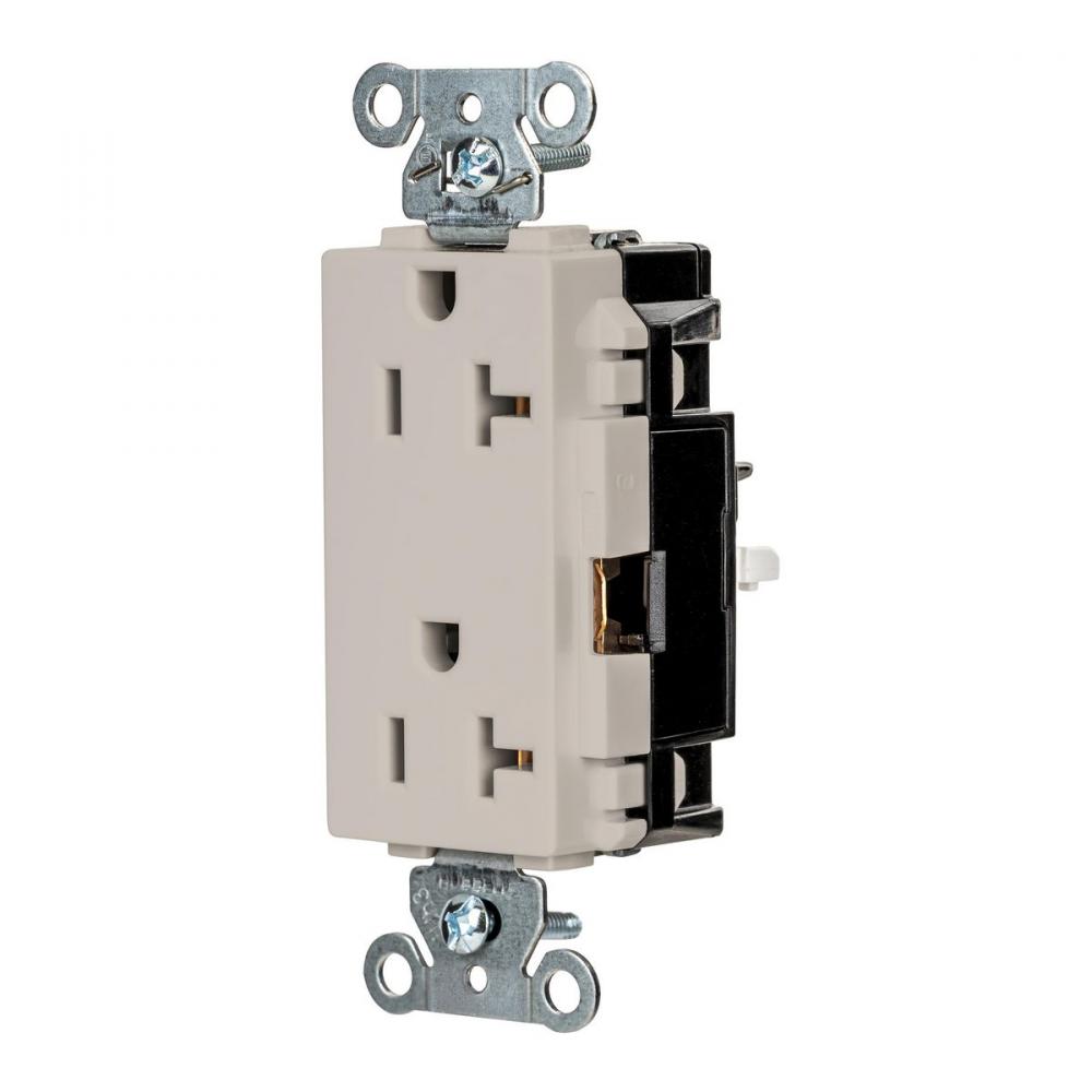 DECO RCPT, COM, SPRG TRM, 20A 125V, LA