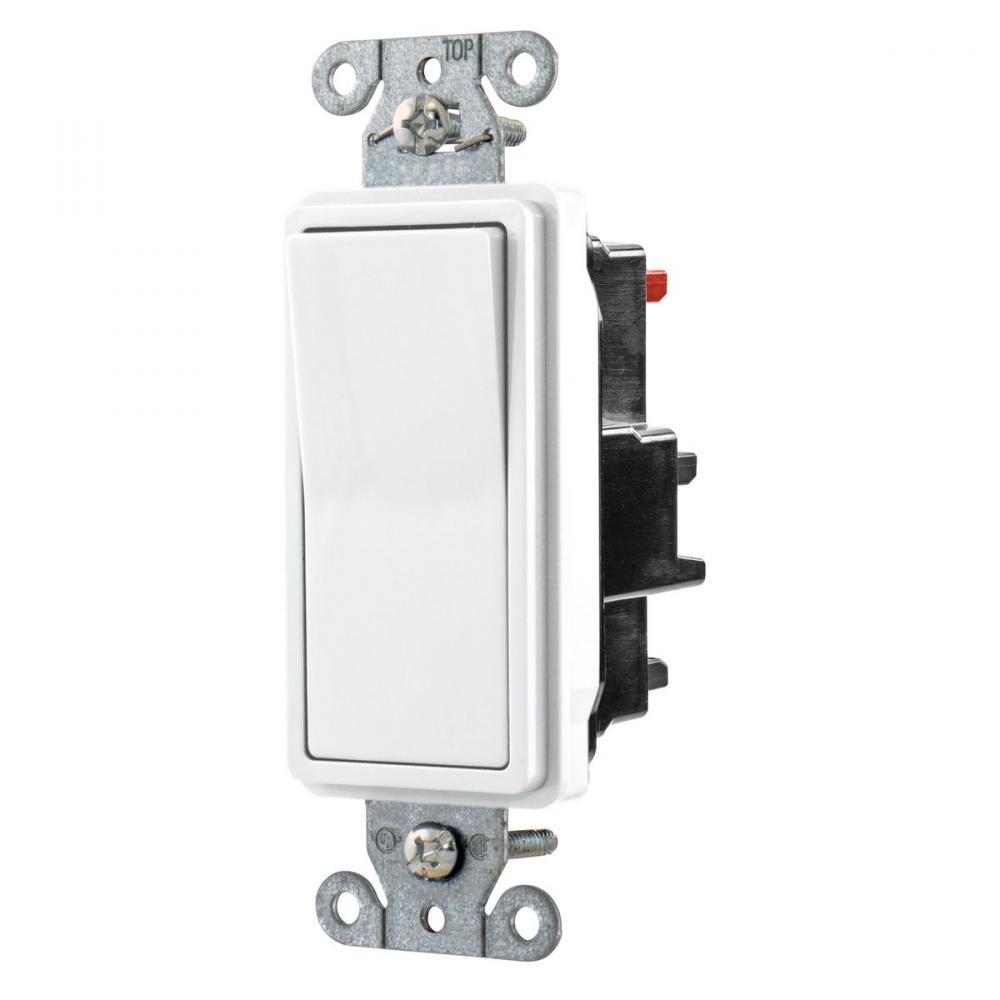 3W DECO, COM, ST, 15A 120/277V, WH