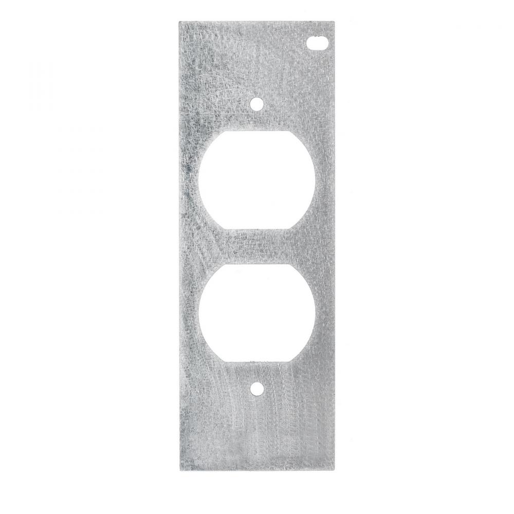 MOUNTING PLATE, 10-GANG, SINGLE, DUPLEX